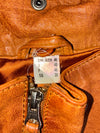 JCG Collection Leather Jacket  Cognac Brown Women's (XL)