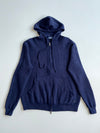 Polo Ralph Lauren Navy Waffle Knit Zip-Up Hoodie (L)