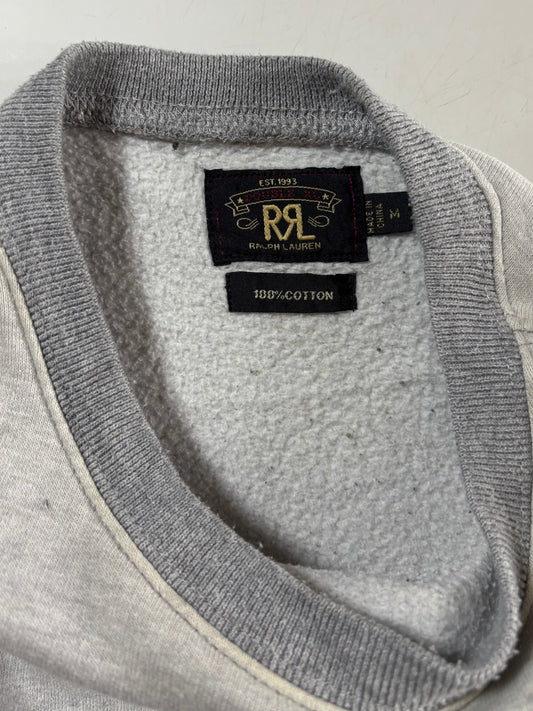 Vintage RRL Ralph Lauren Grey Fort Bragg Army Sweatshirt (M)