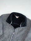 The North Face Charcoal Fleece Zip Jacket with Sherpa Lining (S)