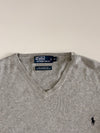 Polo by Ralph Lauren Grey V-Neck(2XL)