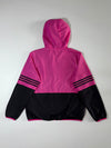 Adidas 3-Stripes Hooded Track Jacket – Pink/Black (S/M)