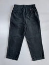 Polo Ralph Lauren | Vintage Black Pleated Trousers (W:30|L:39)