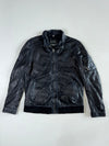 Globe Trotter Vintage Distressed Black Leather Aviator Moto Jacket (L)