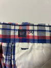 Vintage Gap Navy Red Plaid Chino Shorts (W:32) (L:17)