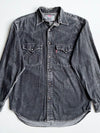 Levi's Black Denim Western Pearl Snap Shirt (XL)