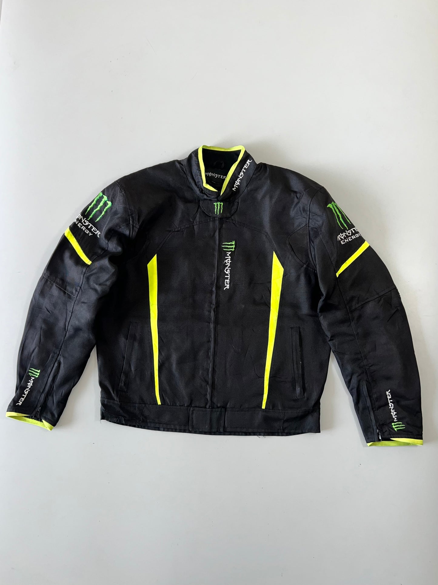 !                                                                                                                                                         Monster Original RARE Racing Jacket PADDED(Pads are removable) (L)