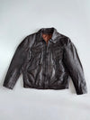 Vintage Premium Utility Leather Jacket (M)