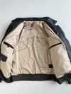 Vintage Buxter Distressed Leather Pilot Bomber Jacket(2Xl/3Xl)