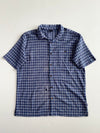 Patagonia Organic Cotton Blue Plaid Short Sleeve Shirt (XL)