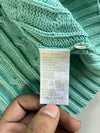 Vintage 90s Tommy Hilfiger Mint Green Cable Knit Sweater – Made in Hong Kong (S/M)