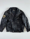 Gold Wing Motor Club Belgium Vintage Leather Biker Jacket (L)