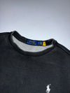 Polo Ralph Lauren Black Pony Logo Sweatshirt With QR (S)