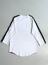 Nike Big Swoosh Raglan 3/4 Sleeve Tee – White/Red(M)