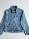 Levi's Premium Light Wash Zip-Up Denim Work Jacket (S)