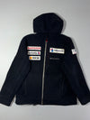 Descente Swiss Ski Team Sponsor Full-Zip Hooded Jacket – Black (L)