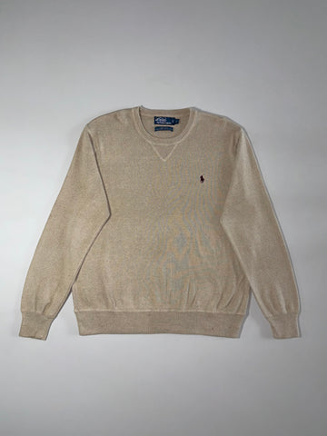 Polo by Ralph Lauren Beige Crewneck Sweatshirt (L)