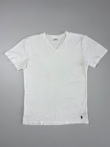 Polo Ralph Lauren V-Neck T-Shirt White (M)