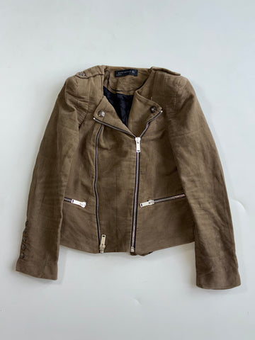 Zara Woman Military Biker Jacket(Xs)