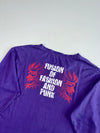 Oni Arai “Black Soul Modern Clash” Oni Demon Graphic Long Sleeve Tee – Purple (XL)