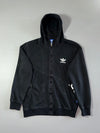 Adidas Originals Black Trefoil Zip-Up Hoodie (XL)