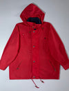 Vintage Polo Ralph Lauren Red Hooded Jacket embroidered pony logo (2XL)