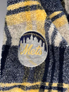 MLB New York Mets Plaid Sherpa Hooded Jacket (XL/2XL)