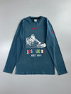Nike “Just Do It” Graphic Long Sleeve T-Shirt – Blue (S)