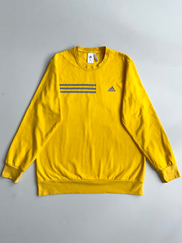 Adidas Climawarm Yellow Sweatshirt – Reflective 3 Stripes | (M)