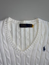 Polo Ralph Lauren Cable Knit V-Neck Sweater woman’s (Size S)