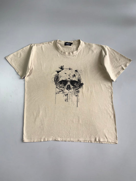 Boohoo Man Premium Skull Graphic Printed T-Shirt (XL/2XL)