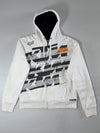 Fox Racing x KTM White Sherpa-Lined Zip-Up Hoodie (2XL)