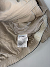 New Balance Beige & Green Colour-Block Hooded Windbreaker Jacket(Xs)