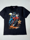 Vintage P.K. Sports “Be Careful! Dog” Biker Bulldog Graphic Tee – Black (L)
