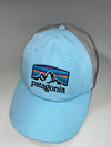 Vintage Patagonia Light Blue Fitz Roy Trucker Cap (Adjustable)