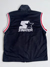 Starter Black Red White Colorblock Sleeveless (M/L)