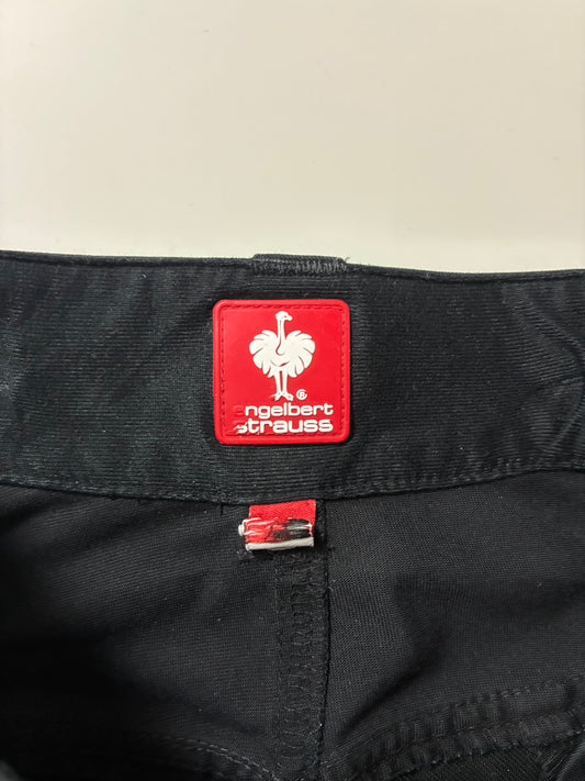 Engelbert Strauss Black Multi-Pocket Cargo Work Pants (W:34) (L:45)