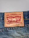 Levi’s Distressed Bleach-Splash Jeans (W:34) (L:40.5)