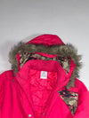 Adidas Hot Pink Faux Fur Hood Bomber Jacket (M)