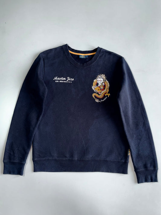 Vintage Master Jizo Bosatsu Original Embroidered Pullover (M)