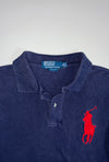 Polo Ralph Lauren Big Pony Long Sleeve Rugby Shirt Navy (L)