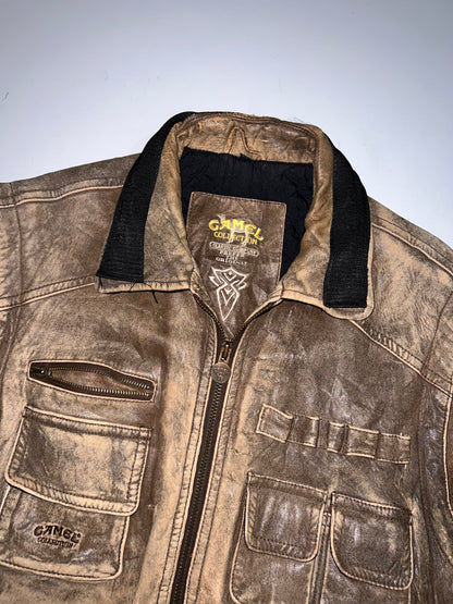ZCamel Original Utility Half real Leather Jacket (XL)