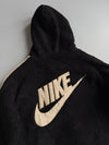Nike Black Sherpa Fleece Hooded Jacket (L)