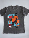 Space Jam: A New Legacy | Official “Let’s Jam” Looney Tunes Graphic Tee | Washed Charcoal (L)