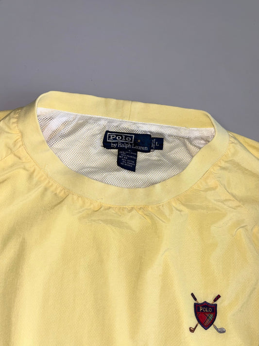 Polo Ralph Lauren Vintage Golf Crest Embroidered Windbreaker Pullover (XL)