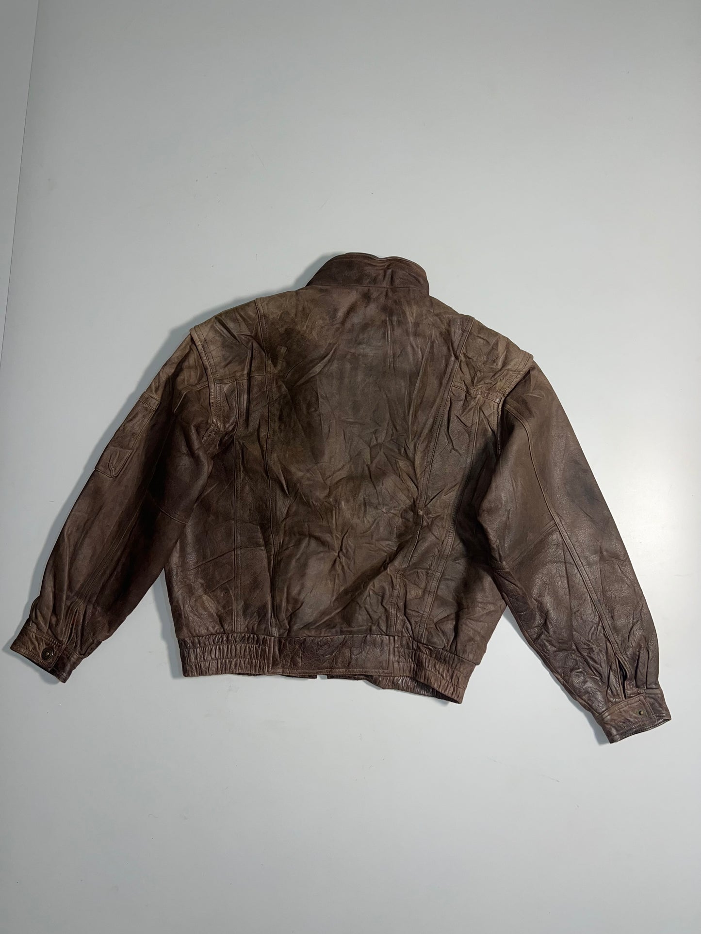 ZUltra RARE Original Leather Double Collar Jacket (L)