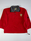 Vintage Ferrari Red Half-Zip Fleece Pullover – (2XL)