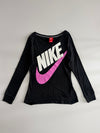 Nike | Black Pink Swoosh Longsleeve | Women's (XS)