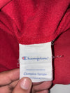 Vintage Champion Embroidered Script Hoodie – Faded Red (2XL)