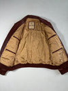 The Bridge Leather Flight Bomber Jacket – Cognac Brown (XL)